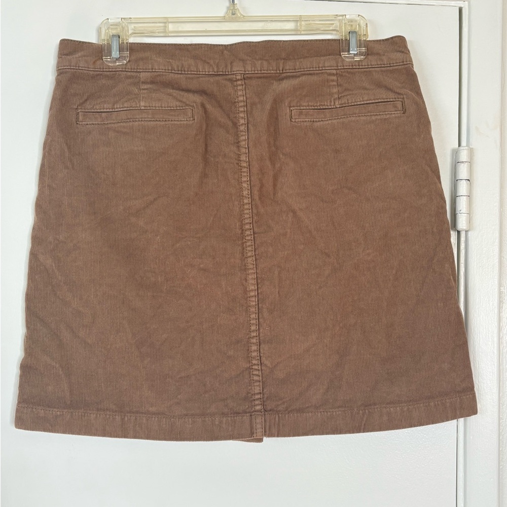 Tory Burch Lucitano Corduroy Button-Down Mini Skirt Size 8 - Picture 7 of 8